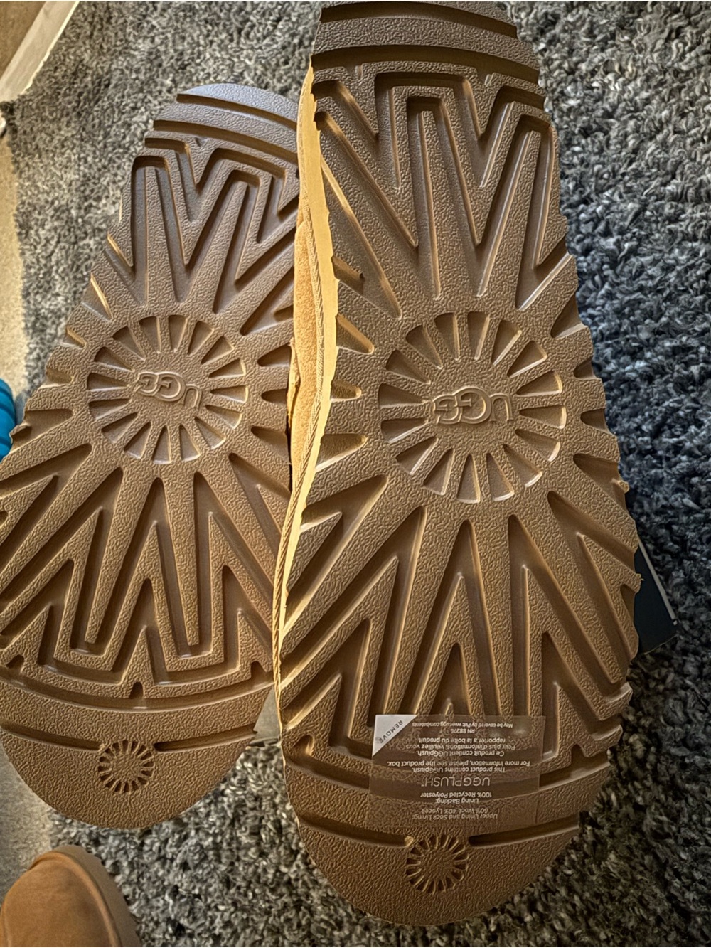 UGG Men’s Suede Slip-On Loafers in Chestnut Tan - Picture 2 of 3